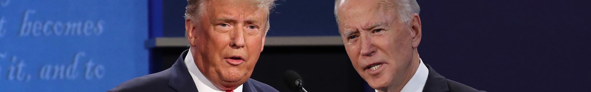 Donald Trump and Joe Biden US Presidential election