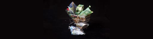 Shopping cart full of money