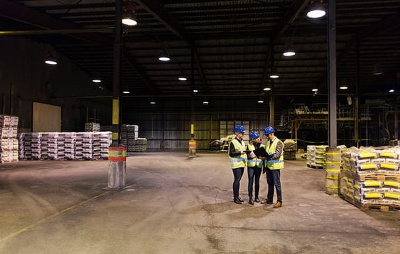 Investec finance for business: building contractors working on site