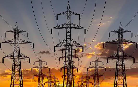 Electricity pylons