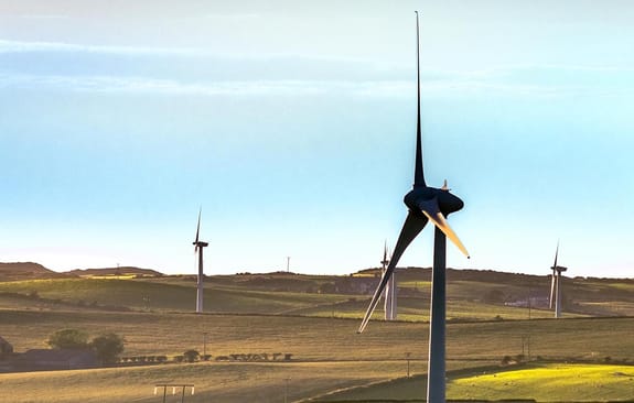 Wind turbines in the countryside