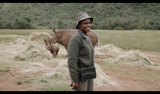 Felicia from the anti poaching unit with rhino