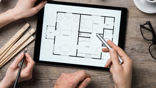 Floor plan on iPad