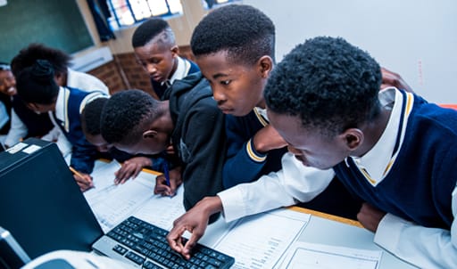 Thulani High School computer lab