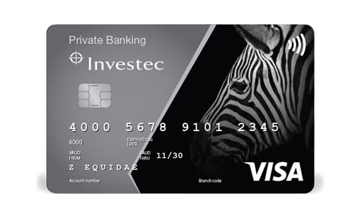 Investec rewards PB card image