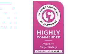 Savings Champion Awards Highly Commended Award for Simple Savings