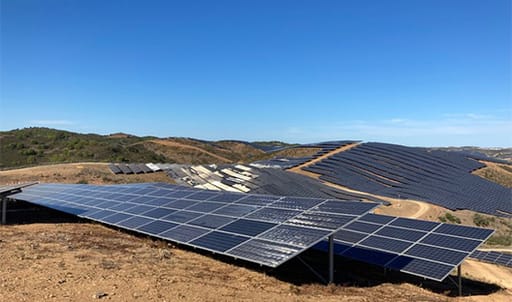 Solar panel park in Portugal