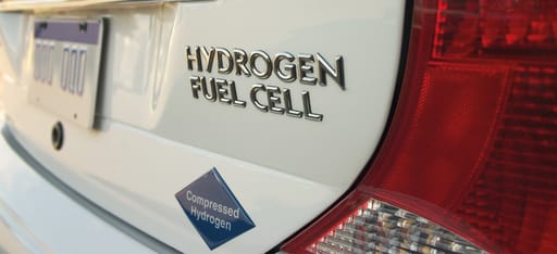 Hydrogen fuel cell car