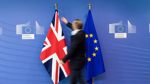 GB and EU flags