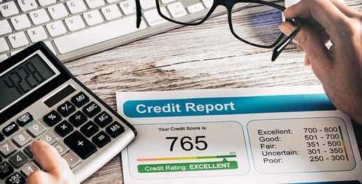 Credit score | person calculating their credit score