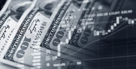 Dollar notes with rate screen