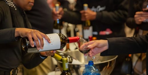 Selection of red being judged at the Trophy Wine Show