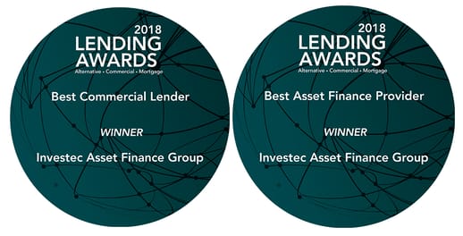 Best Commercial Lender and Best Asset Finance Provider  - 2018 Lending Awards