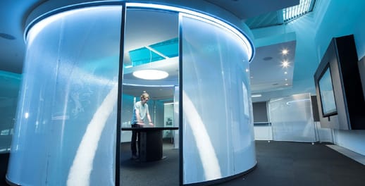 Futuristic office pod
