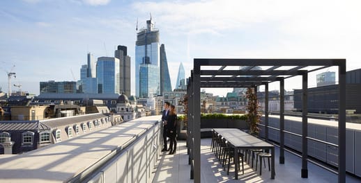 London office balcony