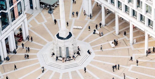 Paternoster Square outside the London Stock Exchange