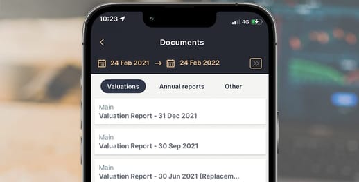 An image of the Investec UK app