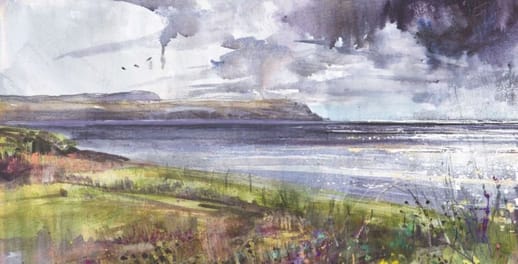 Pascale Rentsch's artwork "Colours threaded with shades, Islay 2023"