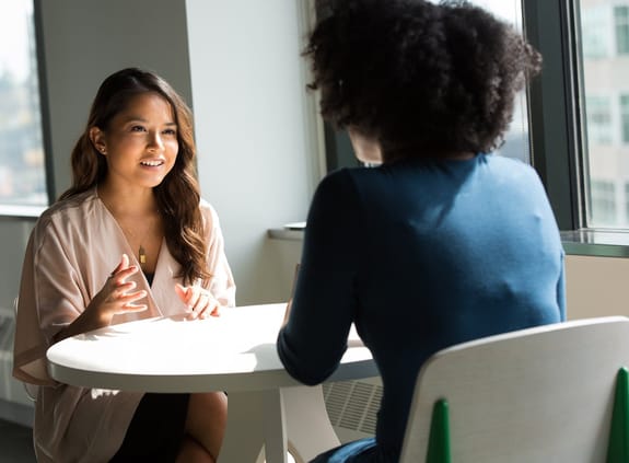 business people at a table