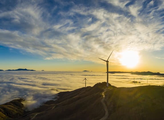 Sustainability - wind farm in China