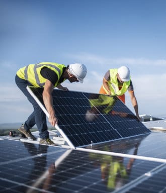 Installing solar panel