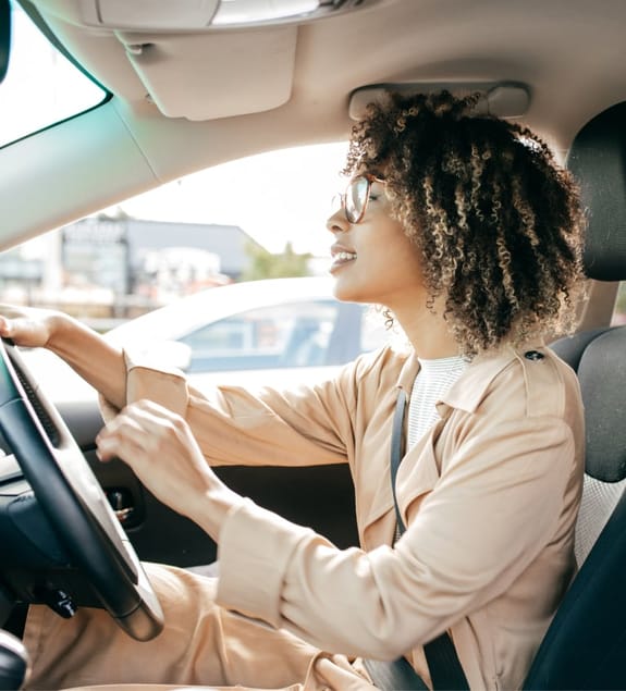 Woman enjoying Investec's affordable and flexible vehicle finance