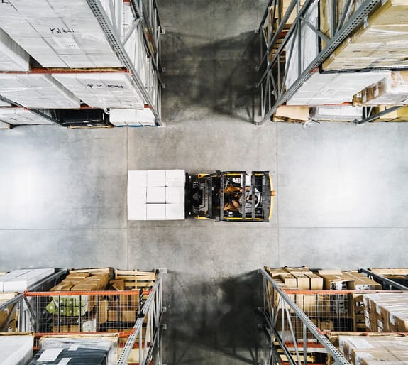 warehouse view from above