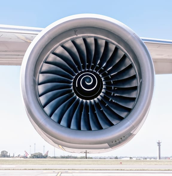 Aeroplane engine and wing
