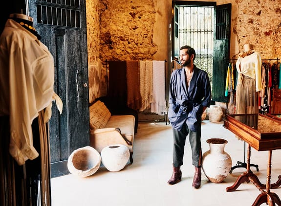 Man standing in his shop
