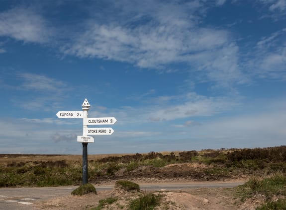 Sign posts at cross road