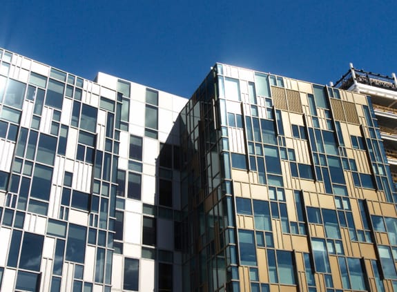 Modern tower buildings