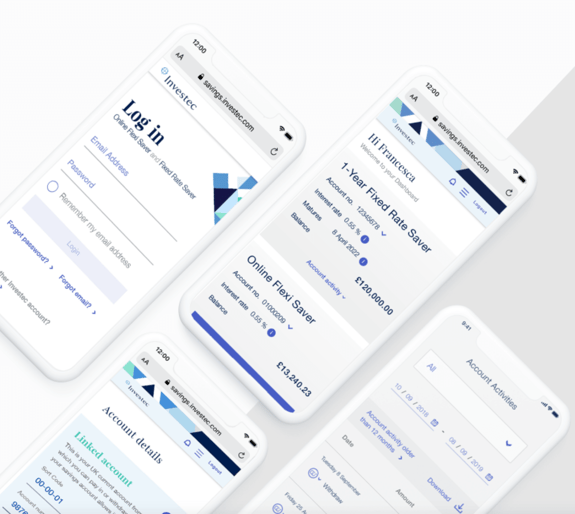 Online savings account graphic