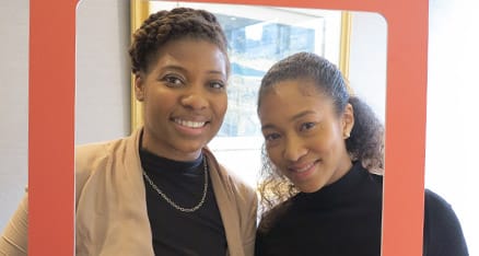 Anisah Kee-Scott and Nyree-Dawn Adams of Mum Bub Hub at Investec