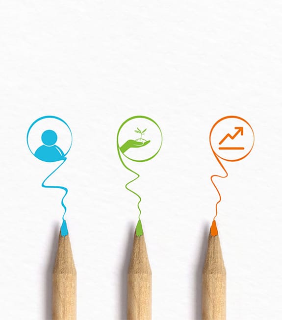 Graphical design of Investec's corporate social responsibility