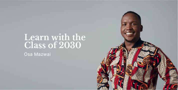 Class of 2030 Osa Mazwai