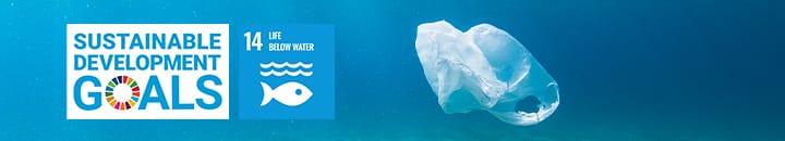 plastic bag under the sea