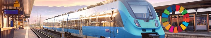 Train leaving station
