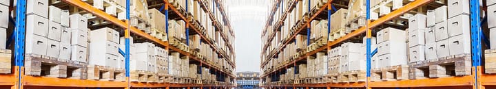 warehouse shelves