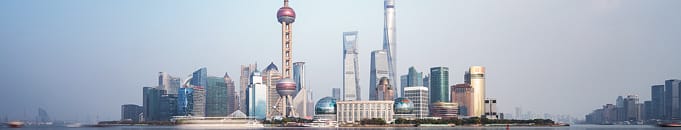Asian city skyline