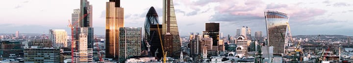 London City Financial District skyline