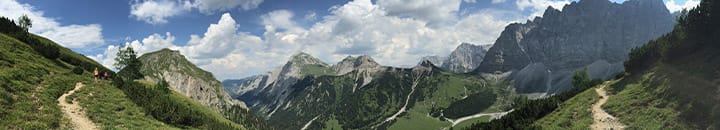 People climbing up mountains
