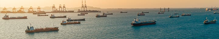 Image of ships in the ocean