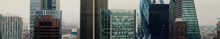 London City Financial District skyline