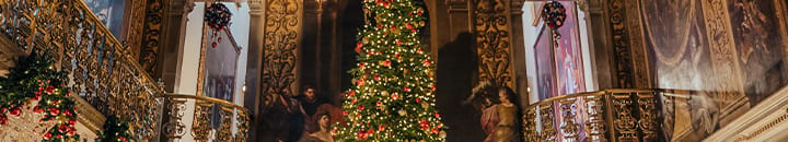 Christmas tree at Chatsworth House