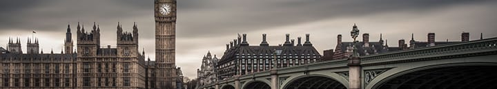 Houses of parliament and Westminster Bridge