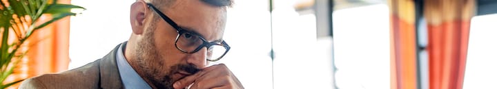 man thinking about capital gains tax