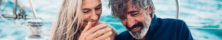 Couple on their boat