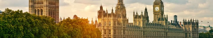 Houses of Parliament at sunset