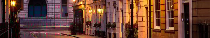 London street at night