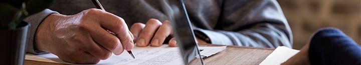 Businessman signing a contract